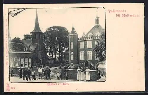 AK Yselmonde bij Rotterdam, Kasteel en Kerk