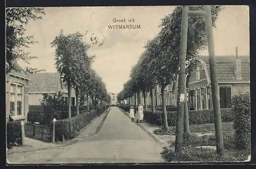 AK Witmarsum, Strassenpartie im Ort