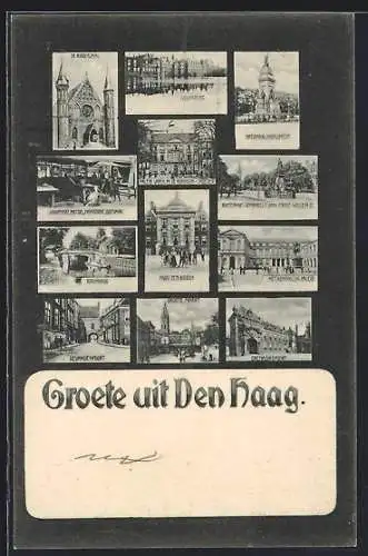 AK Den Haag, Huis ten Bosch, De Ridderzaal, Nationaal Monument
