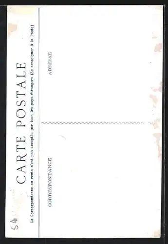 AK Chemins de Fer de l`Ouest, Frauen in Trachten vor einer Kirche, Eisenbahn-Reklame