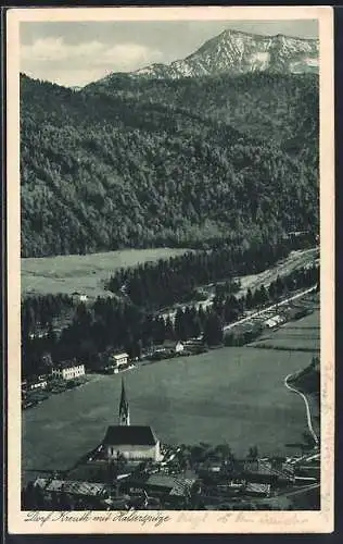 AK Kreuth, Ansicht mit Halserspitze