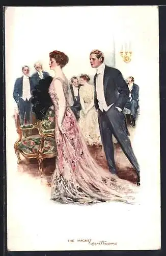 Künstler-AK Clarence F.Underwood: Liebespaar auf einem Ball