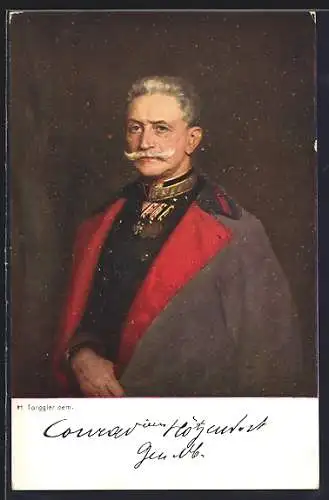 AK Rotes Kreuz Nr. 340: Heerführer Conrad von Hötzendorf in Uniform