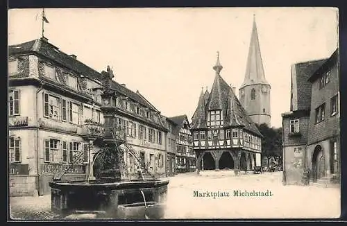 AK Michelstadt, Am Marktplatz