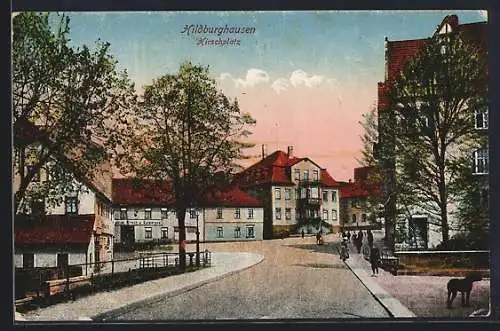 AK Hildburghausen, Blick auf Hirschplatz
