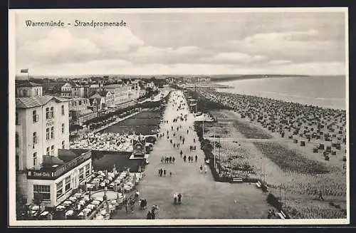 AK Warnemünde, Blick auf die Strandpromenade