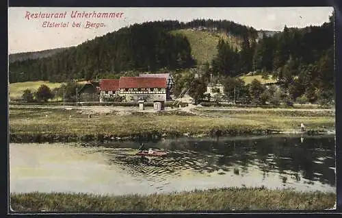 AK Berga a. E., Restaurant Unterhammer im Elstertal