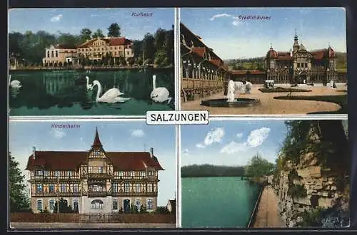 AK Salzungen, Kinderheim, Gradierwerk, Kurhaus