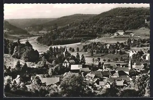 AK Unterleinleiter /Fränkische Schweiz, Teilansicht mit Kirche