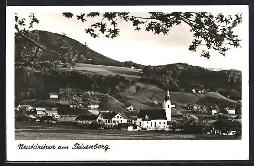 AK Neukirchen am Teisenberg, Ortspartie mit Kirche
