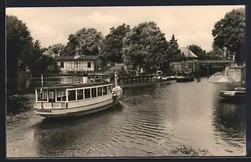 AK Zehdenick /Mark, Dampfboot Zehdenick auf der Havel