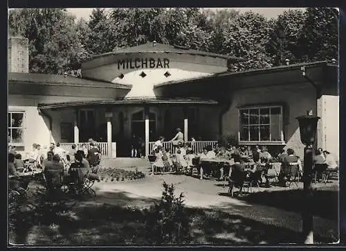 AK Templin /U. M, FDGB-Erholungsheim Aufbau Milchbar