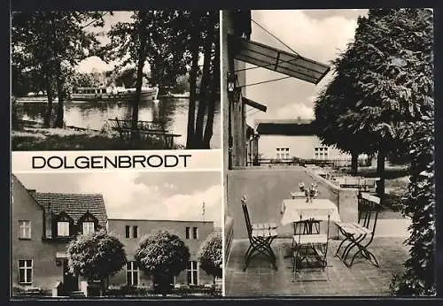 AK Dolgenbrodt, verschiedene Blicke auf den Ort mit Dahme