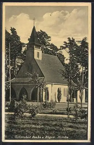 AK Baabe a. Rügen, Ostseebad, Kirche