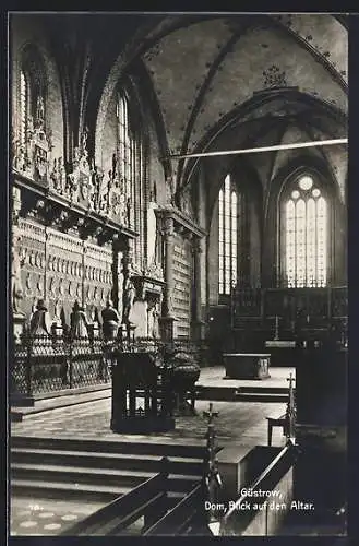 AK Güstrow, Dom, Blick auf den Altar