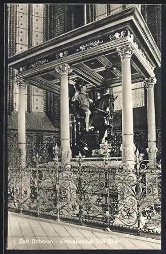 AK Bad Doberan, Grabdenkmal von Behr