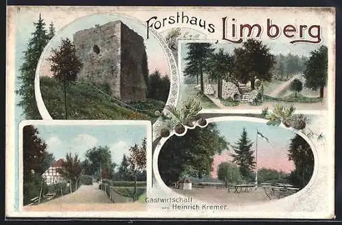 AK Limberg / Pr. Oldendorf, Gasthaus Heinrich Kremer