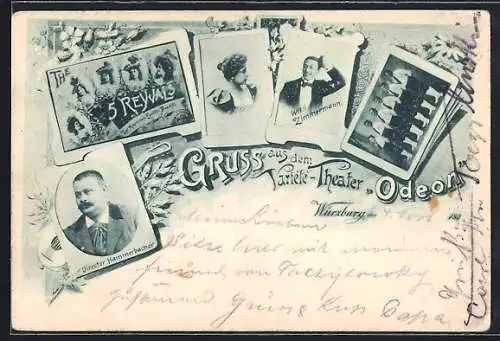 AK Würzburg, Variété-Theater Odeon, Dir. Hammerbacher