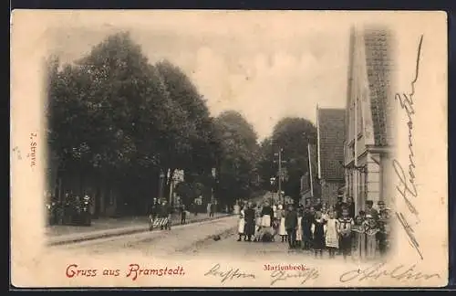 AK Bramstedt / Holstein, Strasse am Marienbeck
