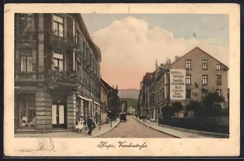 AK Hagen / Westfalen, Voerderstrasse mit Geschäften