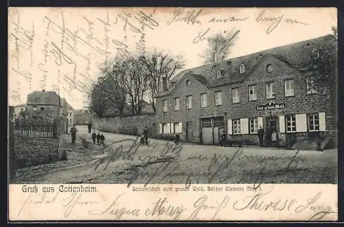 AK Kottenheim, Gasthaus zum grünen Wald, Bes. Clemens May
