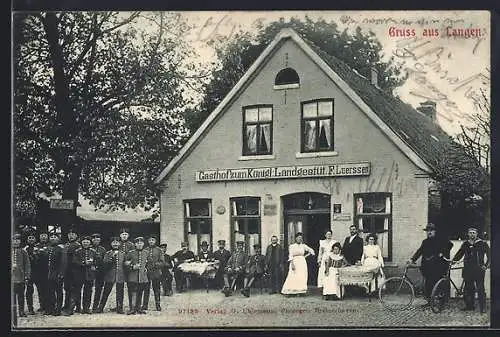 AK Langen / Bremerhaven, Gasthof zum Königl. Landgestüt v. F. Luerssen