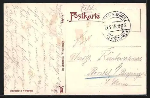 AK Wittenberge a. d. Elbe, Blick in die Chaussee Strasse