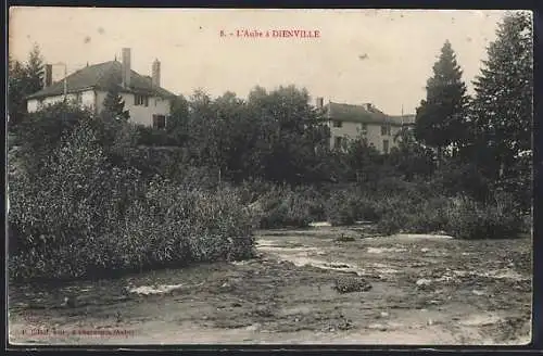 AK Dienville, L`Aube avec maisons en arrière-plan