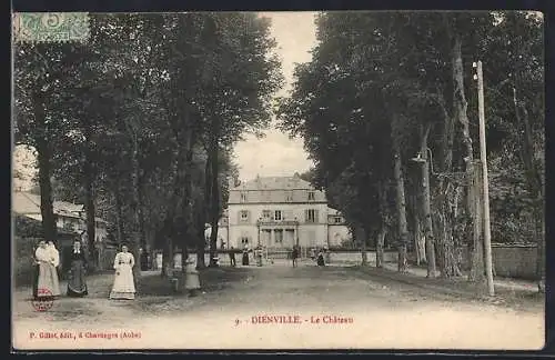AK Dienville, Le Château et allée bordée d`arbres