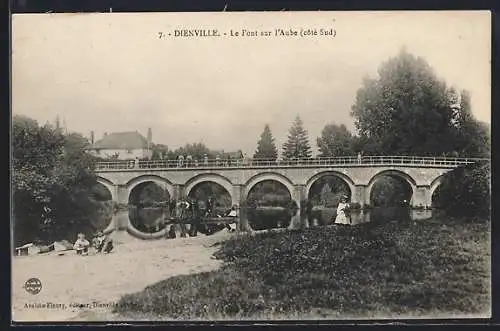 AK Dienville, Le Pont sur l`Aube, côté Sud