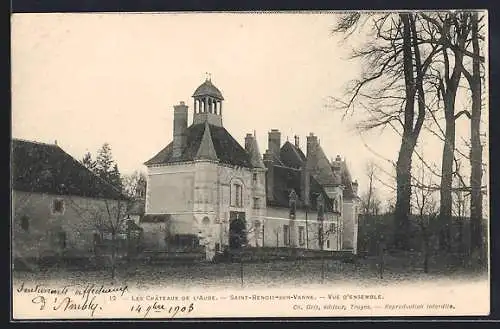 AK Saint-Benoît-sur-Vanne, Vue d`ensemble du château de l`Aube