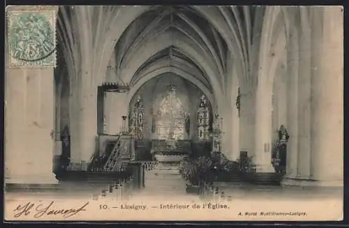 AK Lusigny, Intérieur de l`Église