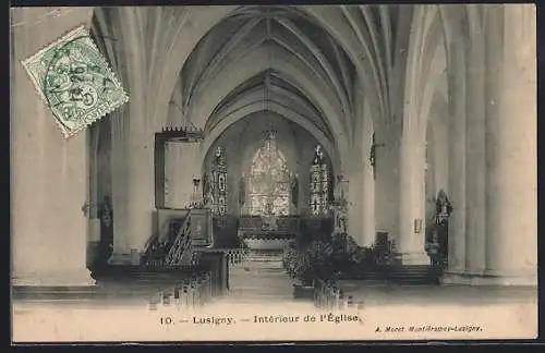 AK Lusigny, Intérieur de l`Église