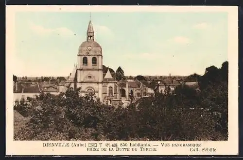 AK Dienville, Vue panoramique prise de la Butte du Tertre