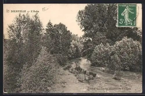 AK Dienville, Vue de l`Aube avec végétation luxuriante