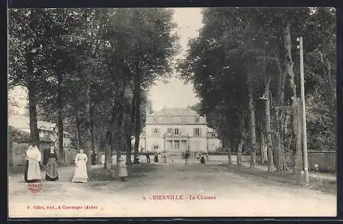 AK Dienville, Le Château et allée bordée d`arbres