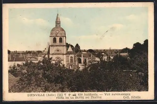 AK Dienville, Vue panoramique prise de la Butte du Tertre