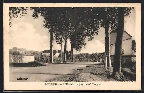 AK Buxeuil, L`Entrée du pays, côté Troyes