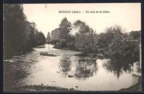 AK Buxeuil, Un coin de la Seine