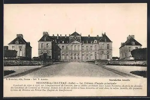 AK Brienne-le-Château, Le Château, Facade principale