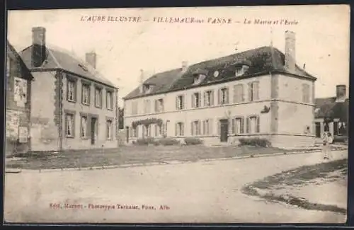 AK Villemaur-sur-Vanne, La Mairie et l`École
