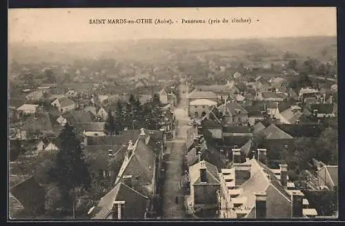 AK Saint-Mards-en-Othe, Panorama pris du clocher