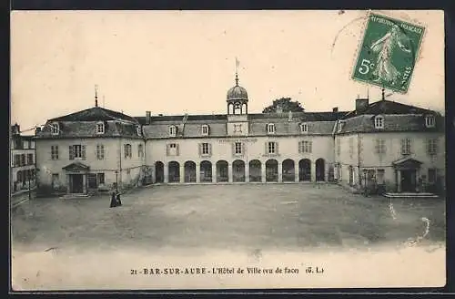 AK Bar-sur-Aube, L`Hôtel de Ville, vue de face