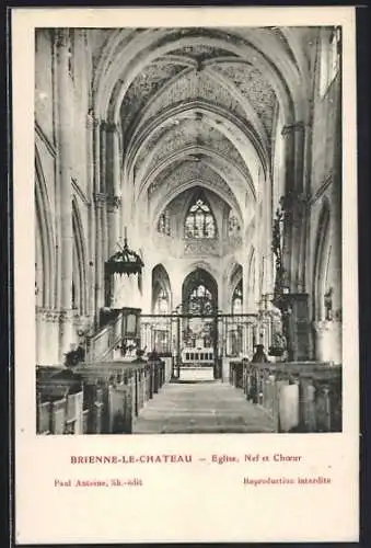 AK Brienne-le-Château, Église, Nef et Choeur
