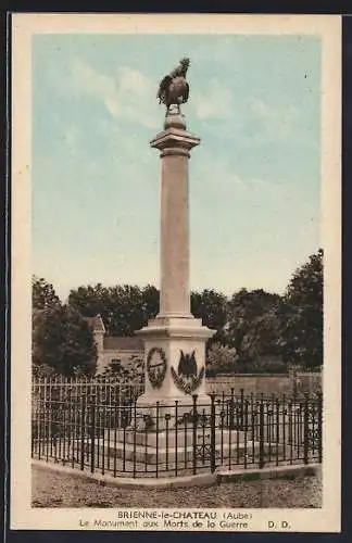 AK Brienne-le-Château, Le Monument aux Morts de la Guerre