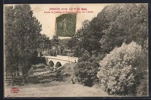 AK Jessains, Route de Jessains à Trannes, Pont sur l`Aube