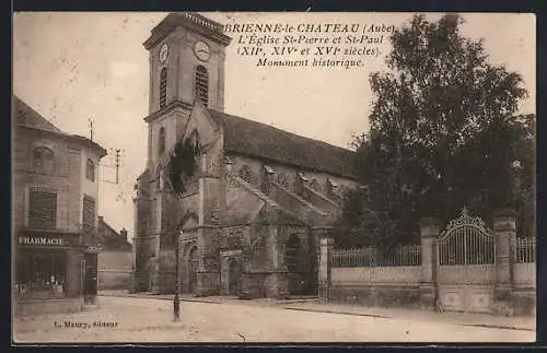 AK Brienne-le-Château, L`église St-Pierre et St-Paul, XIIe, XIVe et XVIe siècles, Monument historique