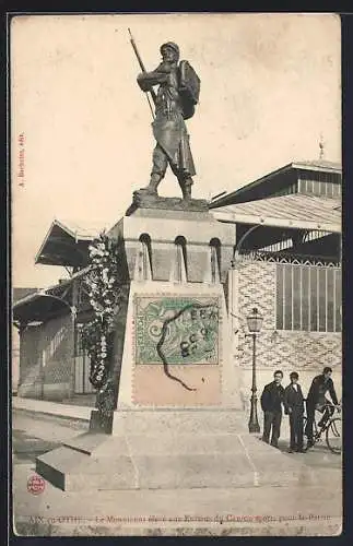 AK Aix-en-Othe, Monument élevé aux Enfants du Canton morts pour la Patrie