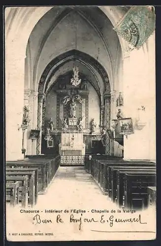 AK Chaource, Intérieur de l`Église, Chapelle de la Vierge