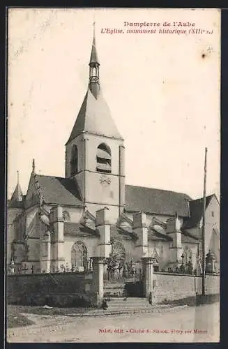 AK Dampierre de l`Aube, L`Église, monument historique, XIIIe s